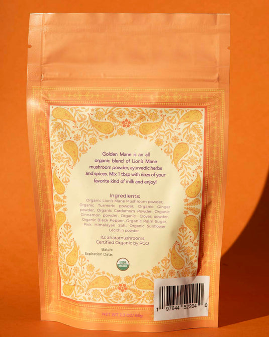 Golden Mane USDA Organic Mushroom Chai