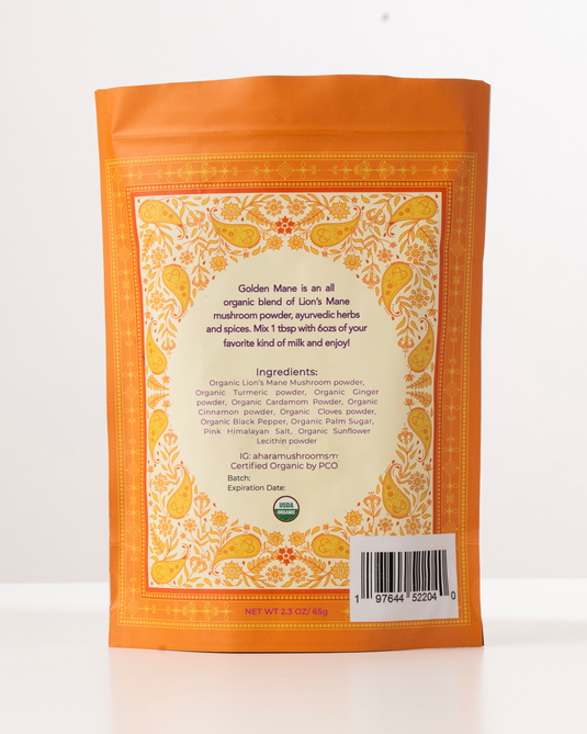 Golden Mane USDA Organic Mushroom Chai