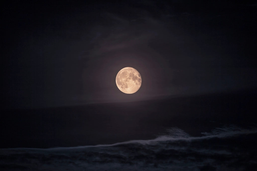 full moon in the night sky