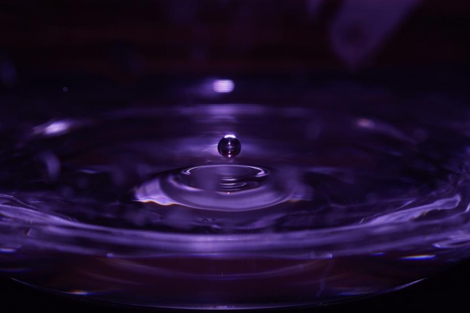calm water ripples